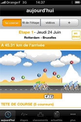 Une application pour les amateurs du Tour de France